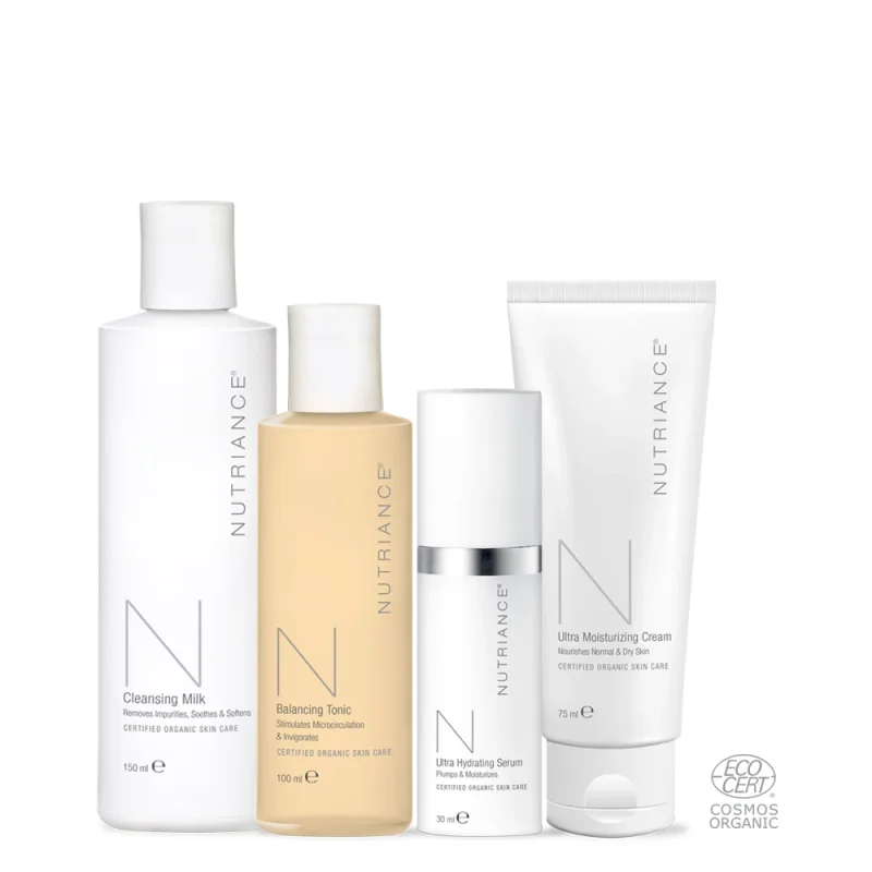 Nutriance Certified Organic -setti, normaali/kuiva iho – valmistajan tuotekuva