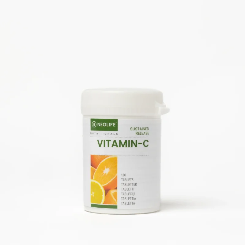 Sustained Release Vitamin C, C-vitamiiniravintolisä – valmistajan tuotekuva