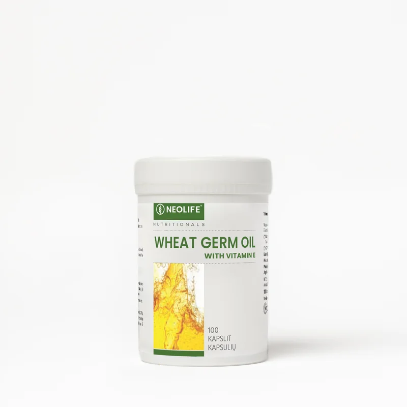 Wheat Germ Oil with Vitamin E, E-vitamiiniravintolisä – tuotepakkaus