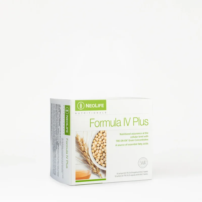 Formula IV Plus, monivitamiini- ja kivennäisaineravintolisä – valmistajan tuotekuva
