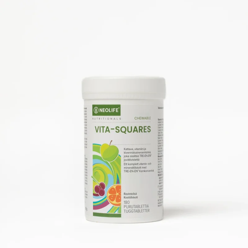 Vita-Squares, Ravintolisä, purutabletti – valmistajan tuotekuva